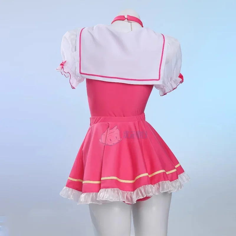 Anime cabeceira sakura cosplay traje feminino sexy maiô vestido bonito barriga capa de banho praia biquíni terno trajes de halloween