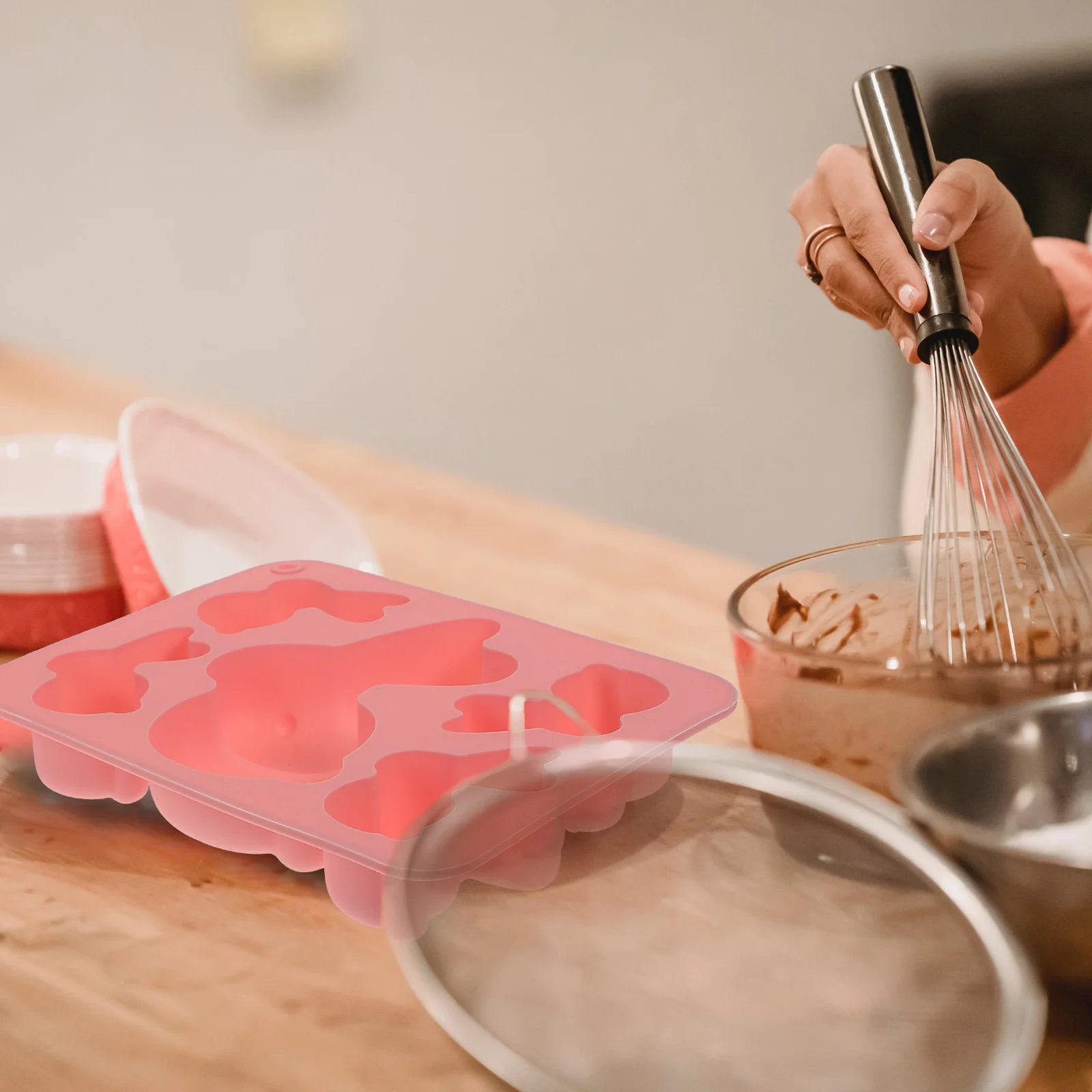 

Silicone Mold Bunny Shape Cake Baking Tray Kitchen Gadget Tool DIY Chocolate Pudding Soap H made Crafts Sewing