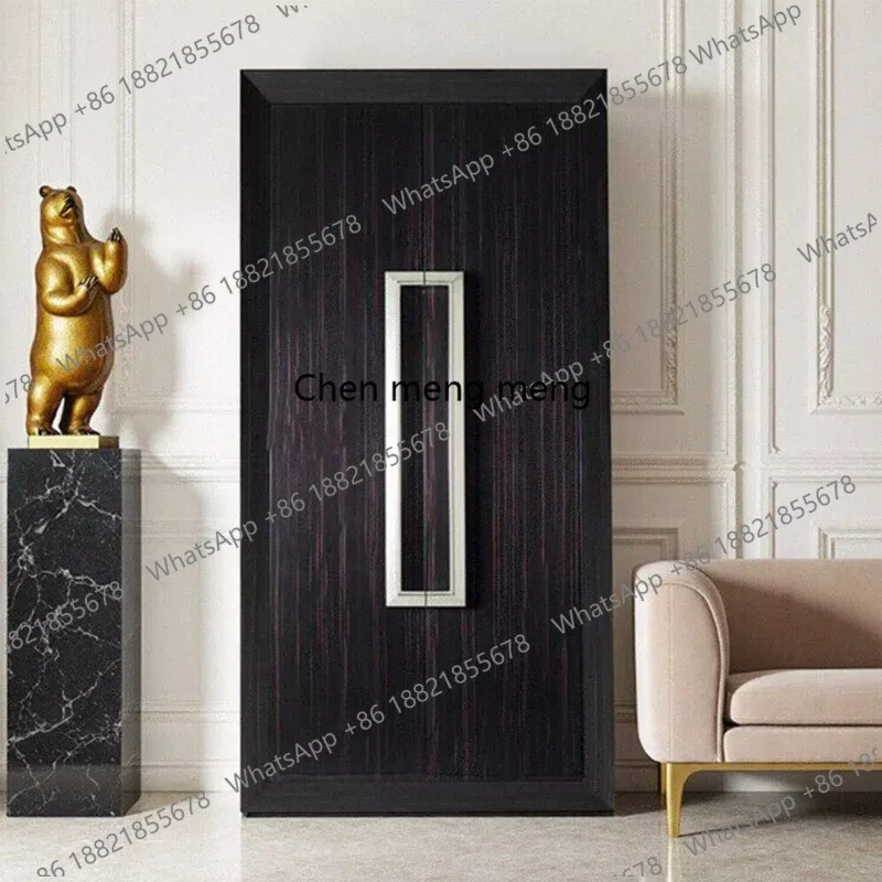Italian light luxury wooden jewelry cabinet villa luxury luxury house fashionable modern simple floor-to-ceiling storage cabinet