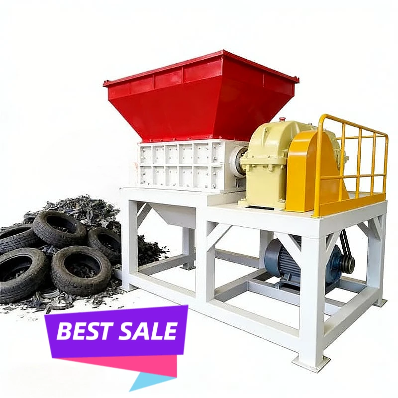 Industrial Double Shaft Shredder for Scrap Metal and Plastic Single Shaft Trituradora with Gearbox Recycling Machine Customized