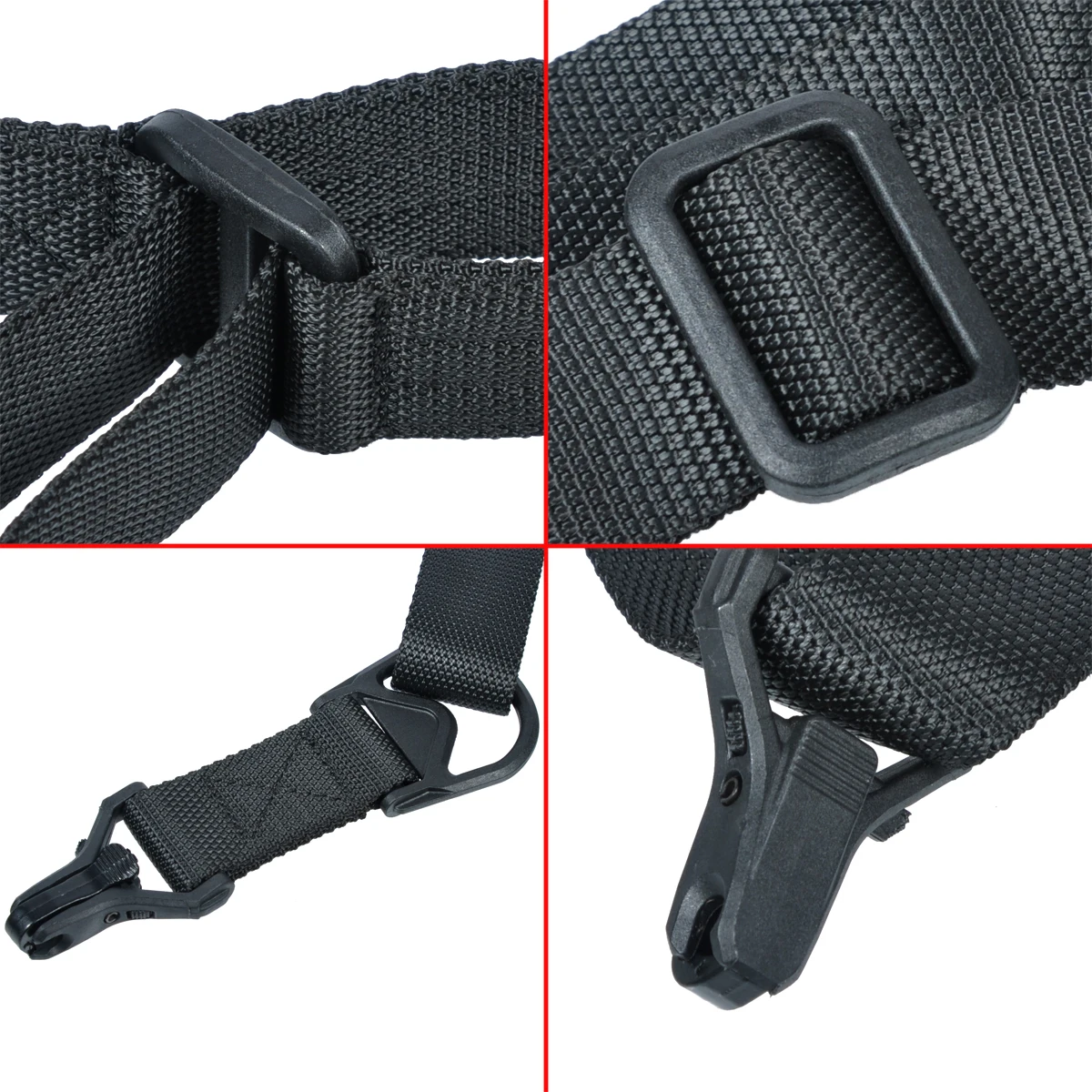 Tactical MS3 MS4 Sling For AK47 AR15 M4 M16 Metal Clip Mount Strap Safety MK Straps Hunting Accessories view 3