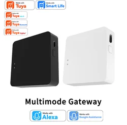 Tuya Smart Zigbee+ Bluetooth Gateway Multi-mode Hub Home Intelligence Automation DIY Bridge Alexa Google Voice Control