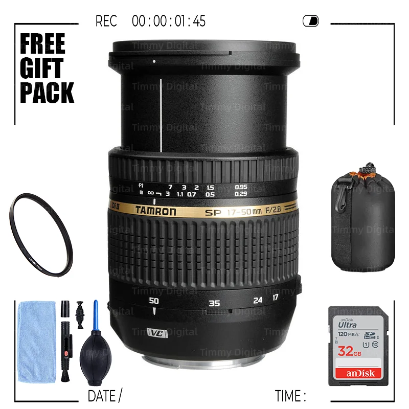 

Tamron SP 17-50mm F/2.8 XR Di-II VC LD Aspherical APS-C Digital SLR Cameras Lens for Nikon Canon(B005)