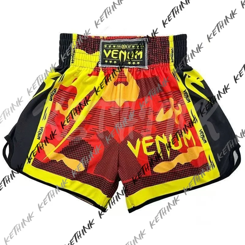

2026 New UFC Top Boxing Shorts Men And Women MMA Muay Thai Shorts Loose Breathable Speed Drying Jujutsu Combat Sports Shorts