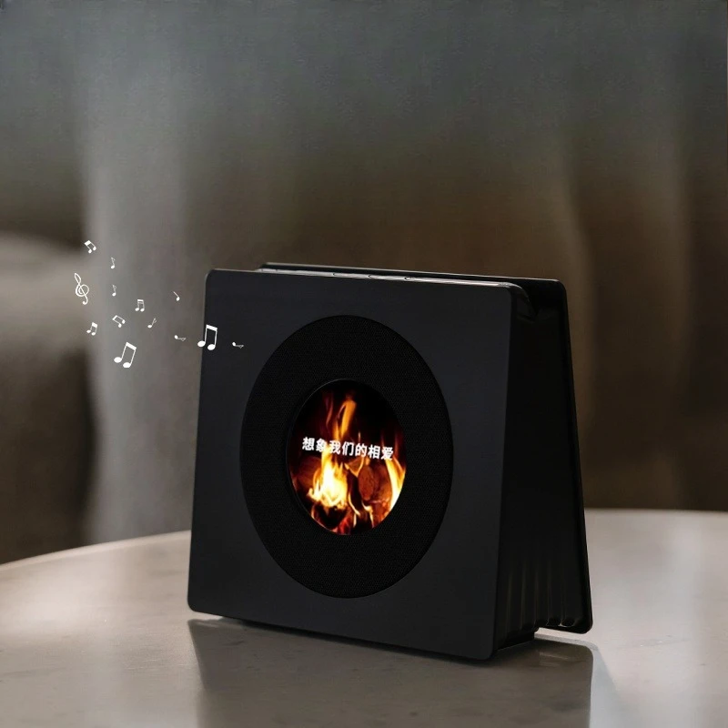 

Floating lyrics audio birthday gift record player wireless bluetooth speaker christmas gift girl
