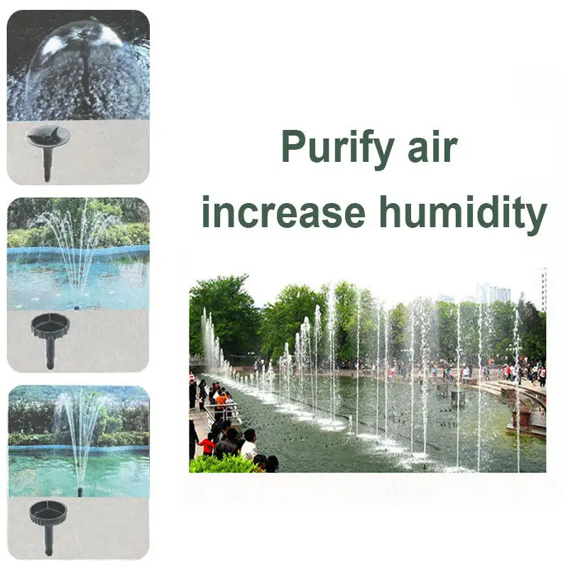 Fountain Pump Nozzle Set Adjustable Height Waterfall Sprinkler Spray Heads For Submersible Pump Garden Fountain Pump