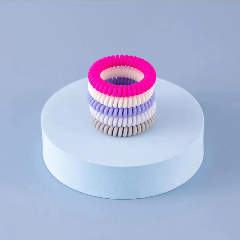 

invisibobble SLIM Traceless Spiral Hair Ties morandi hair rings lady Strong Elastic Grip Coil Hair Accessories Stylish Bracelet