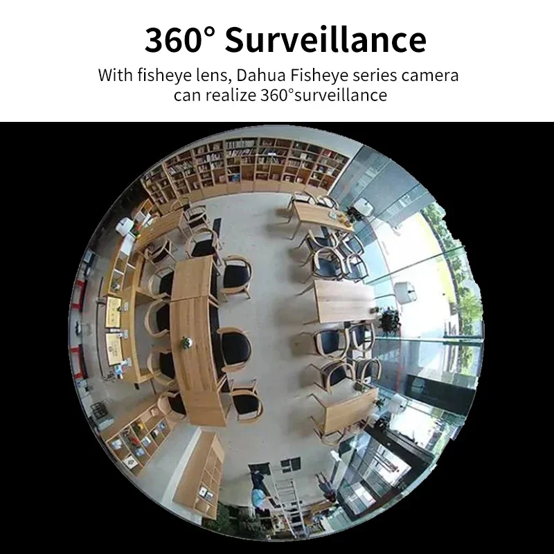 Dahua IPC-EBW81242-AS-S2 12MP Fisheye  360° VR WizMind Network Security AI Camera People Counting built-in Mic&speaker IP67 IK10