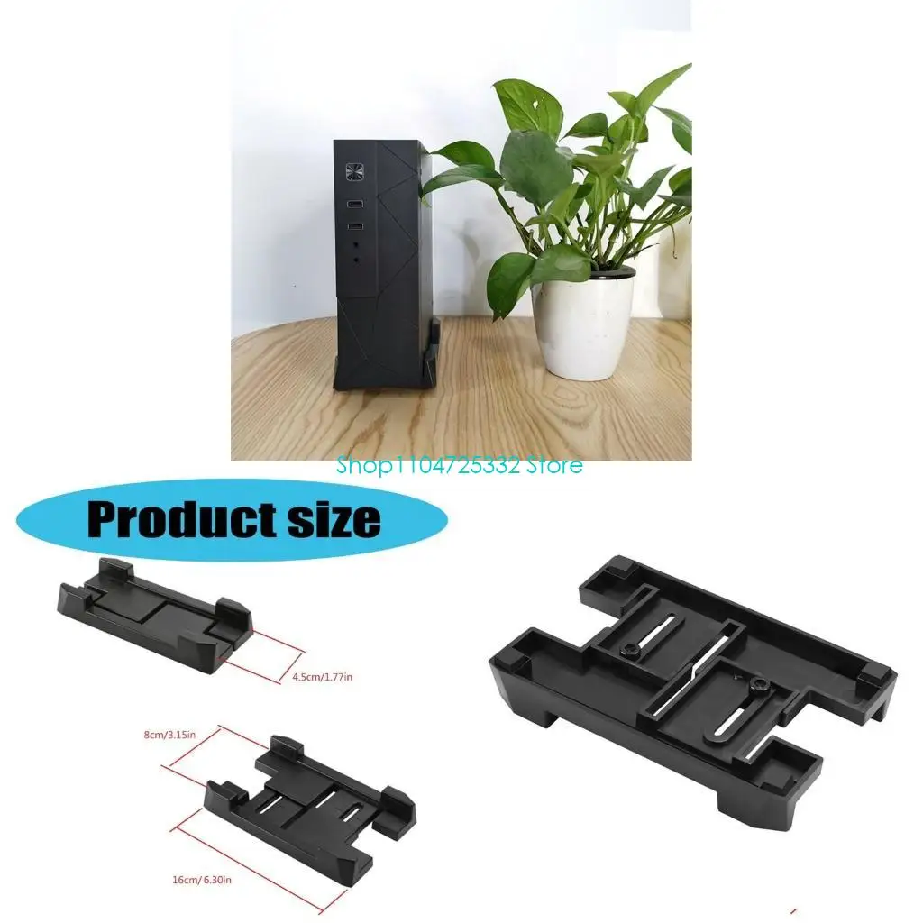 

P5EA A01 Small Computer Case Stand Pad Enhances Cooling Case Foot Pad Chassis Support Feet for Desktop PC Adjustable Height