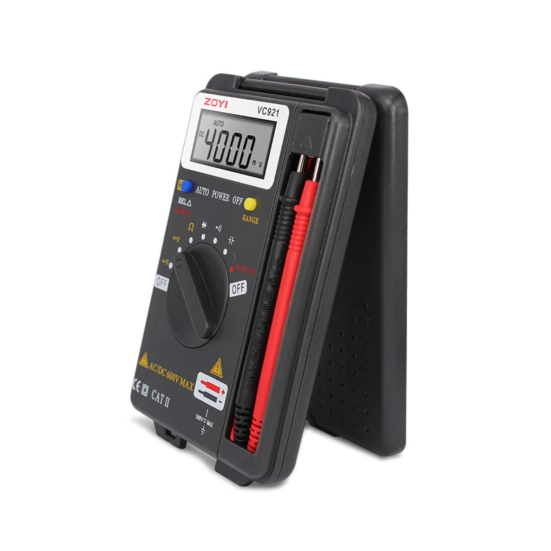 ZOYI-VC921Handheld Pocket Style Digital Multimeter VC921 Mini Capacitance Resistance Frequency Tester Voltage Meters