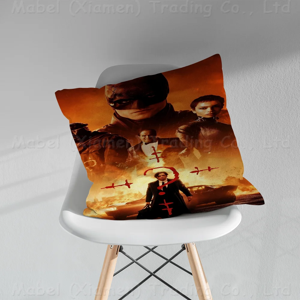 B-Batman Movie 2022 Maple Design Cushion Cover Happy Autumn Harvest Decor Holiday Decorati Pillow Cover