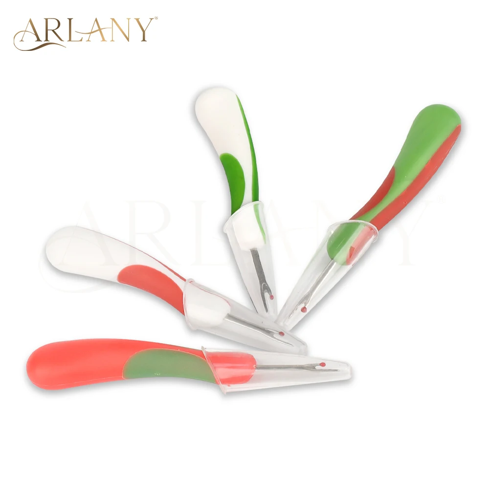 

ARLANY 4Pcs Thread Seam Rippers for Sewing in Extensions Ergonomic Grip Colorful Thread Stitch Remover Tool Handy Stitch Rippers