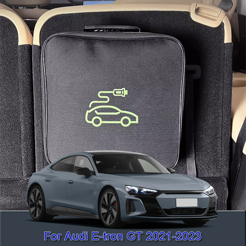 

EV Car Charging Cable Storage Carry Bag Charger Plugs Sockets Waterproof Fire Retardant Acccessory For Audi E-tron GT 2021-2023