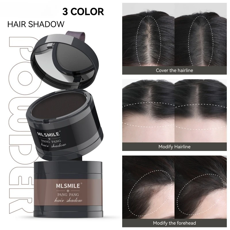بودرة شعري سريعة التحضير، خافي عيوب فروة الرأس ذو مظهر طبيعي، مقاوم للماء ومقاوم للعرق لملء شعر الجبين #1