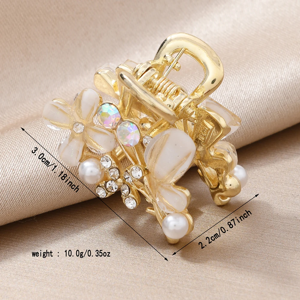 Elegant butterfly hairpins, simple and popular flower claw-shaped clips, flower & butterfly hairpins, women's accessories