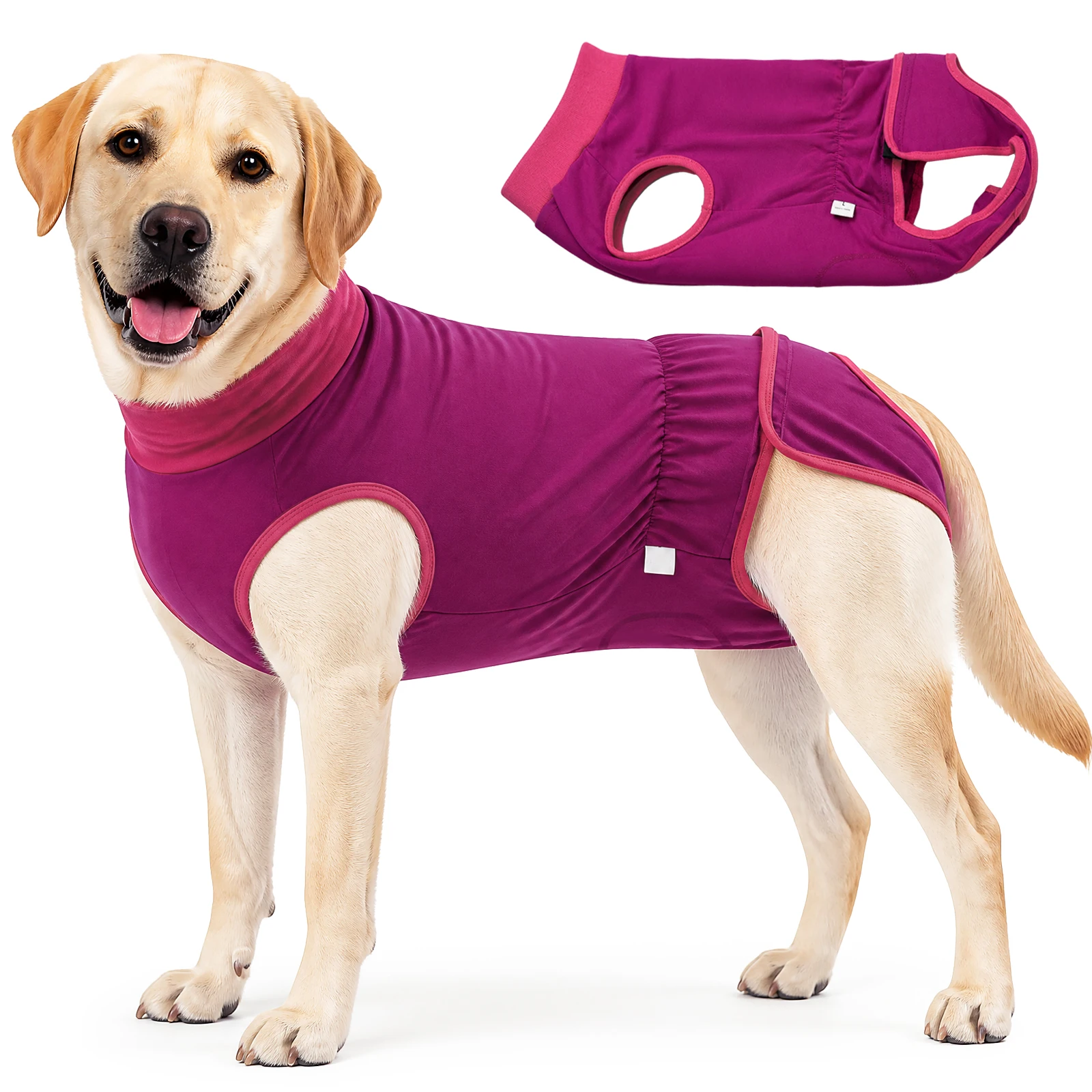 Soft Comfort Pet Recovery Vest, Anti Bite Anti Licking Abdominal Wound Cover for Male Female Dogs, Ideal for Dog Spay Neuter Sur
