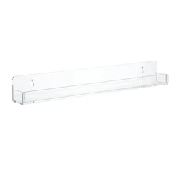 Acrylic Bathroom Shelves, Transparent Wall Mounted, Thick Shower Shelf, Clear Storage Display Rack