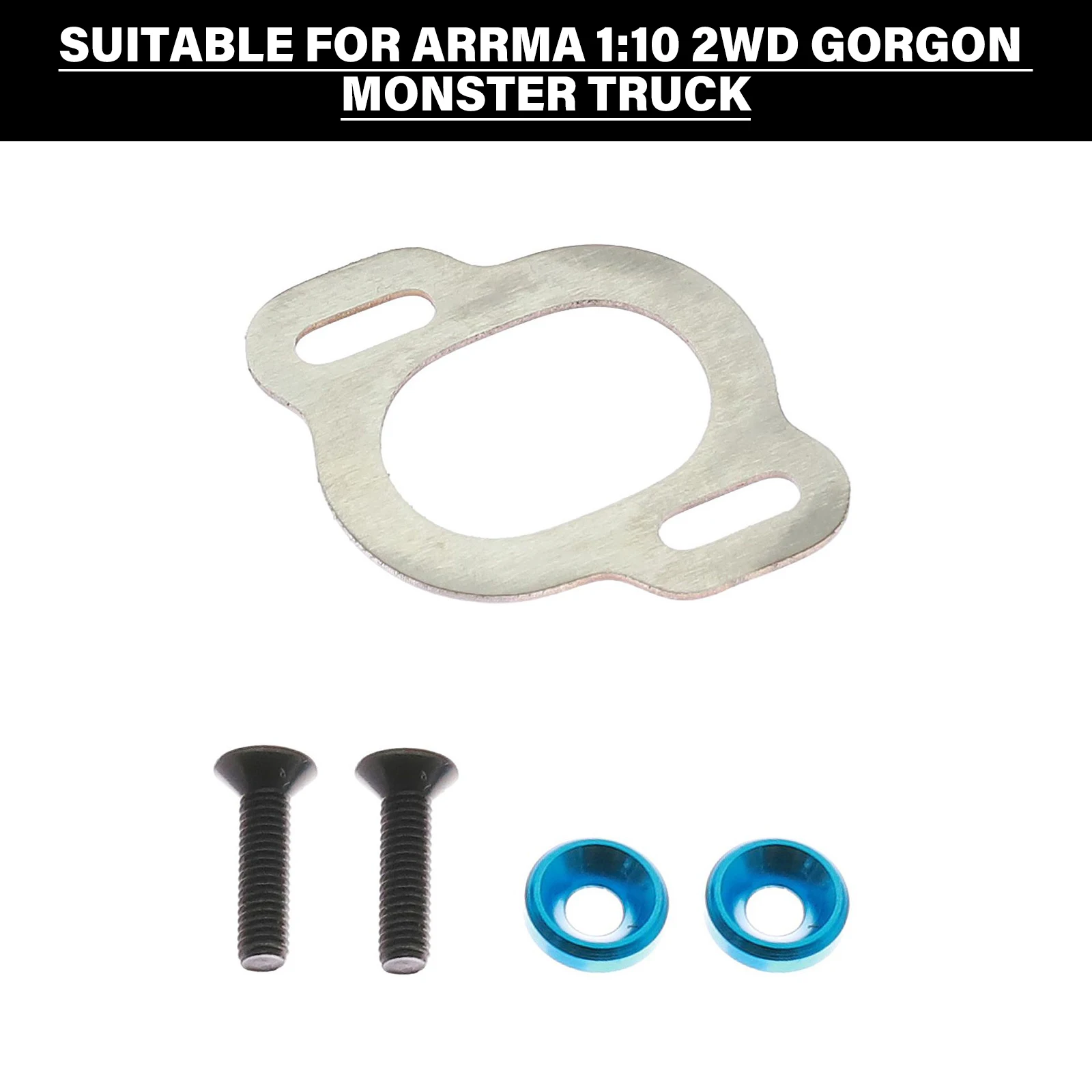 

Stainless Steel Motor Seat Protective Pad For ARRMA1/10 2WD Gorgon Monster Truck