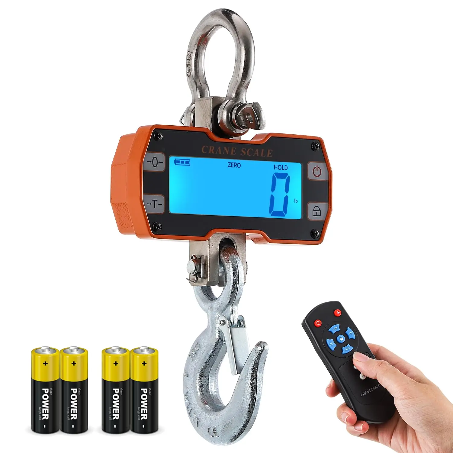 

Цифровые крановые весы 4400 фунтов, промышленные подвесные весы, ручные подъемники, кг фунтов, переключаемые для ферм, охоты, скота