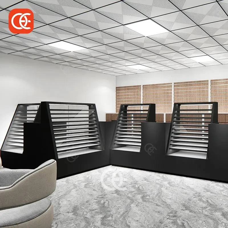 custom.Project Contractor Display Shelf System Project Aluminum Cigar Shop