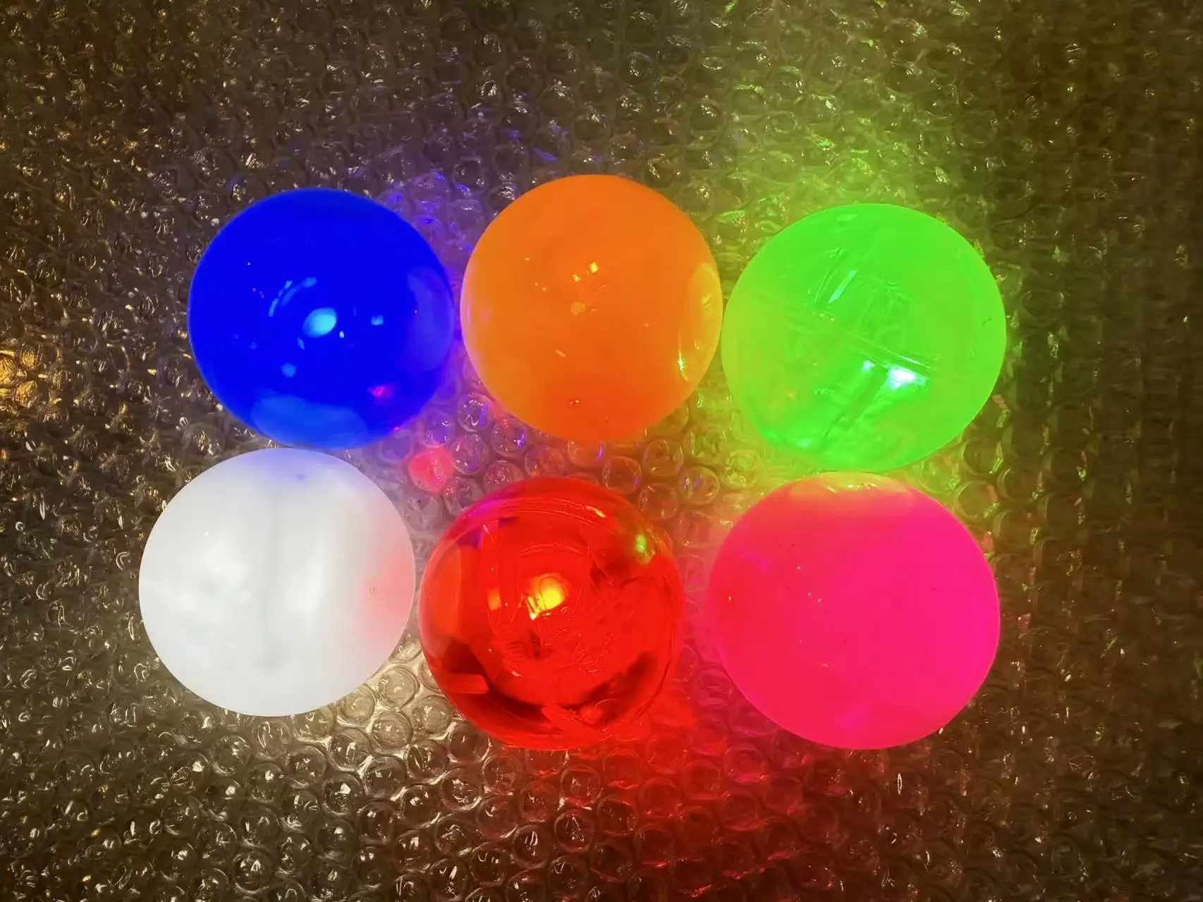 Cheaper price top quality LED new style 3 layers Park golf ball Professional Standard Size, 60mm, 2.2 inch