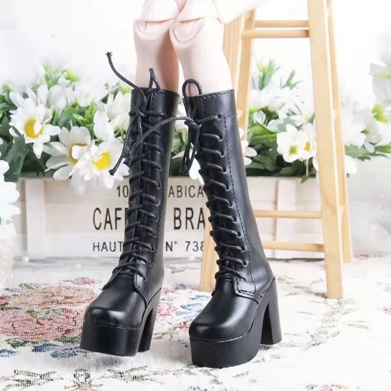 60CM BJD Doll PU Leather Shoes 1/3 BJD Leath Boots Single Shoes Leather Sandles Doll Accessories For 60cm doll