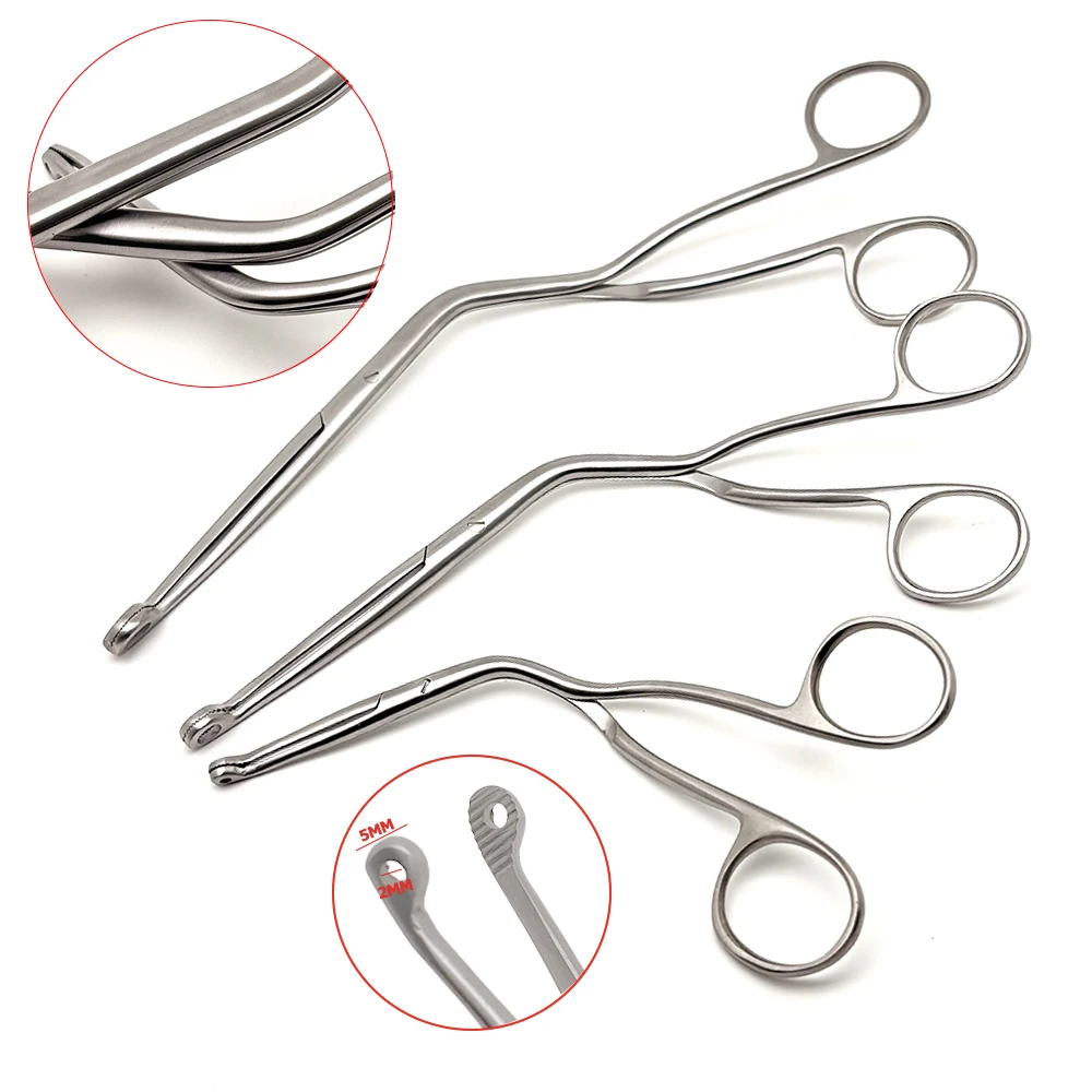 

Stainless Steel Magill Catheter Forceps, Laryngeal Throat Pliers Durable Surgical Instruments for Medical Professional
