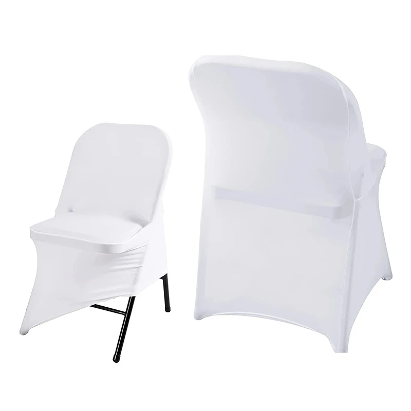 

READOR 50/100Pcs black stretch party banquet chair slipcover spandex folding chair cover for wedding