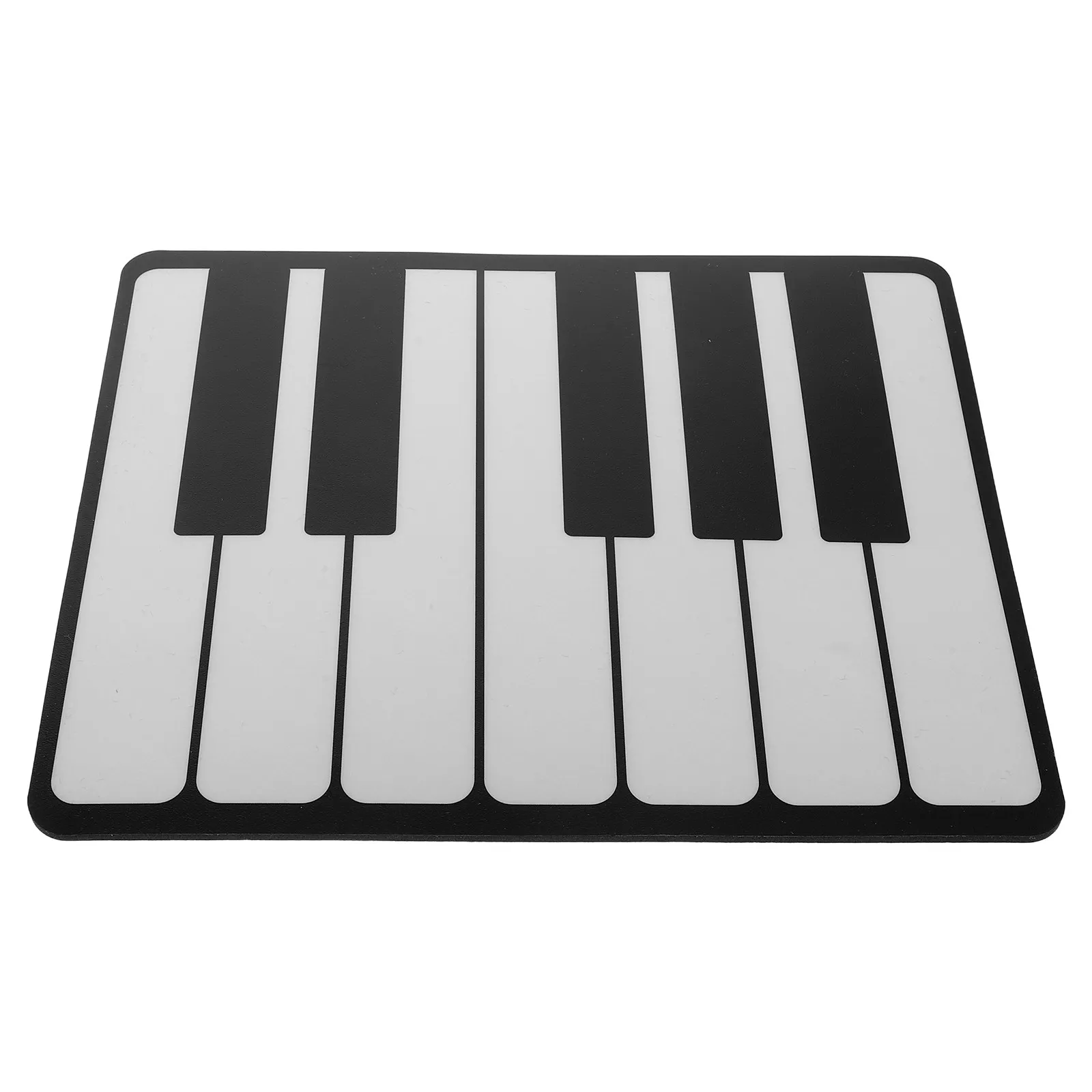 

Большой коврик для клавиатуры и мыши с рисунком пианино, черно-белый, удлиненный, с нескользящей резиновой основой, водонепроницаемой поверхностью из микрофибры, для игр