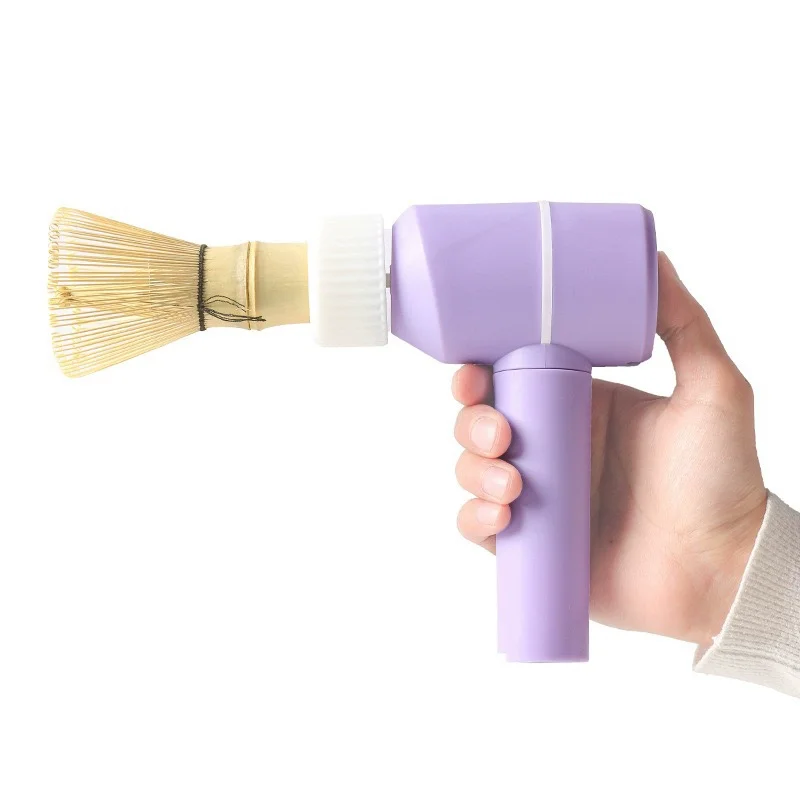 Electric Matcha Brush Electric Tea Stirring Device with Three-Level Adjustment