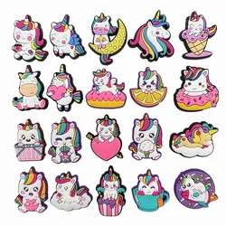 Unicorn Shoe Charms for Crocs Cartoon Shoe Decorations for Clogs Sandals Shoe Accessories for Teens Kids Birthday Gift