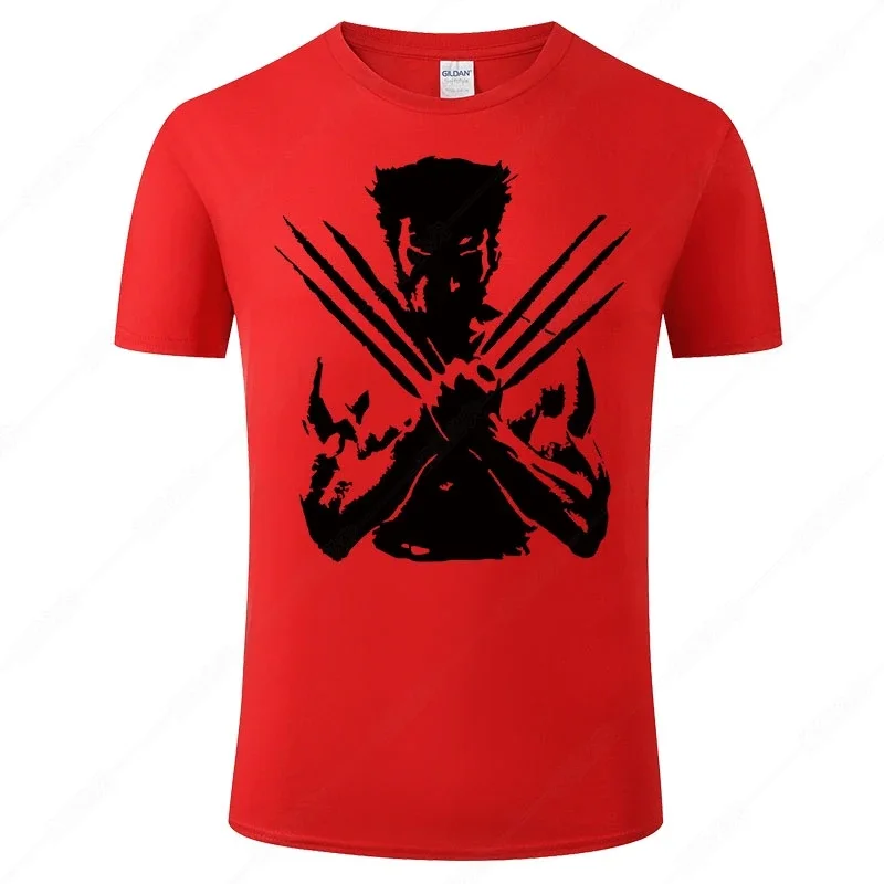 X-Men Wolverine T Shirt Men Women Summer T-Shirt 2021 Fighting Streetwear Tee 100% Cotton Short Sleeve Print Tshirt Homme J43