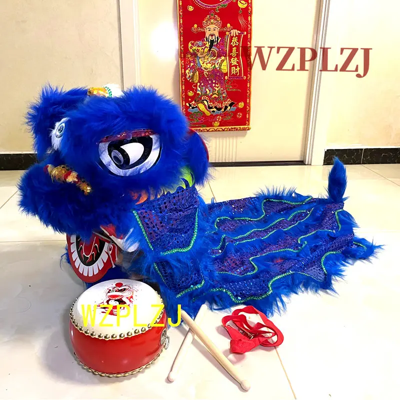 

Royal 14 inch 5-12 age Kid Lion Dance Drum Mascot Costume Cartoon wzplzj Props Performance Outfit Sport Carnival