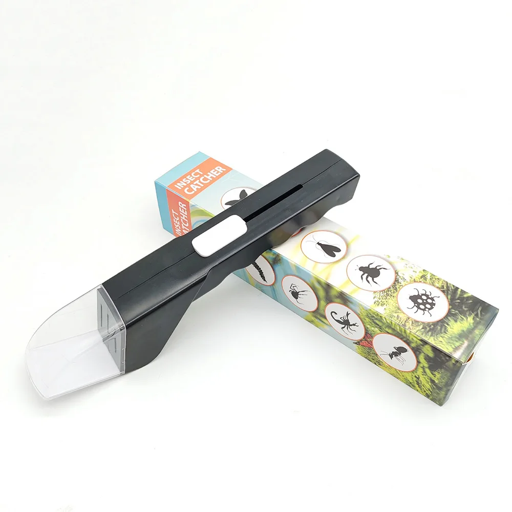 Portable Spider Catcher Clip Push Type Contactless Bug Trap Tool Insect Observer Device Reusable Outdoor Household Nature Study