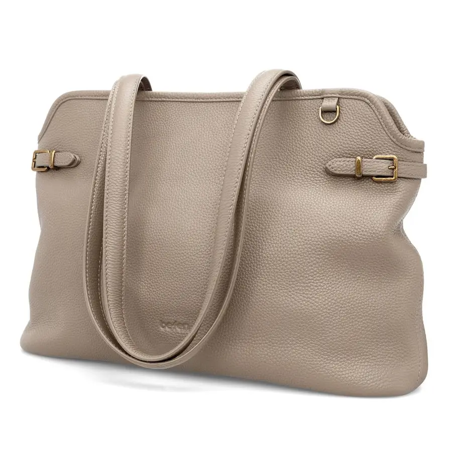 

Genuine Leather Medium Tote Bag for Women Designer Totes Purse Handbags with Top Handles Satchel Purses