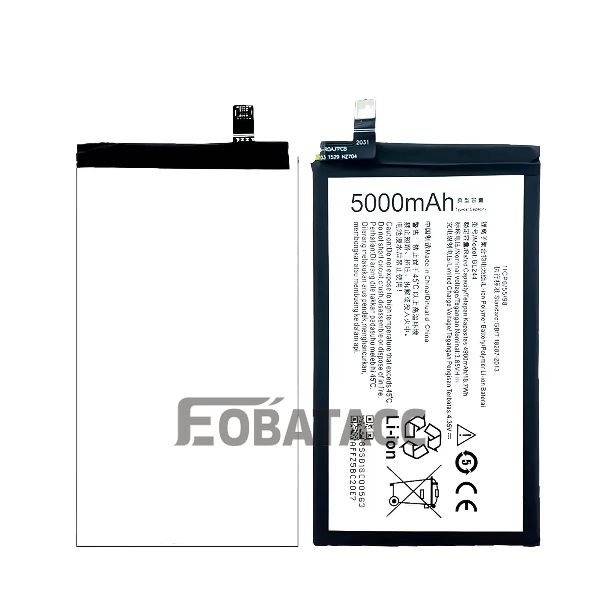 BL244-Batterie d'origine pour lenovo Vibe erian Turbo, P1A42, P1C58, P1C72, P1P, outils gratuits, nouveau, 100%