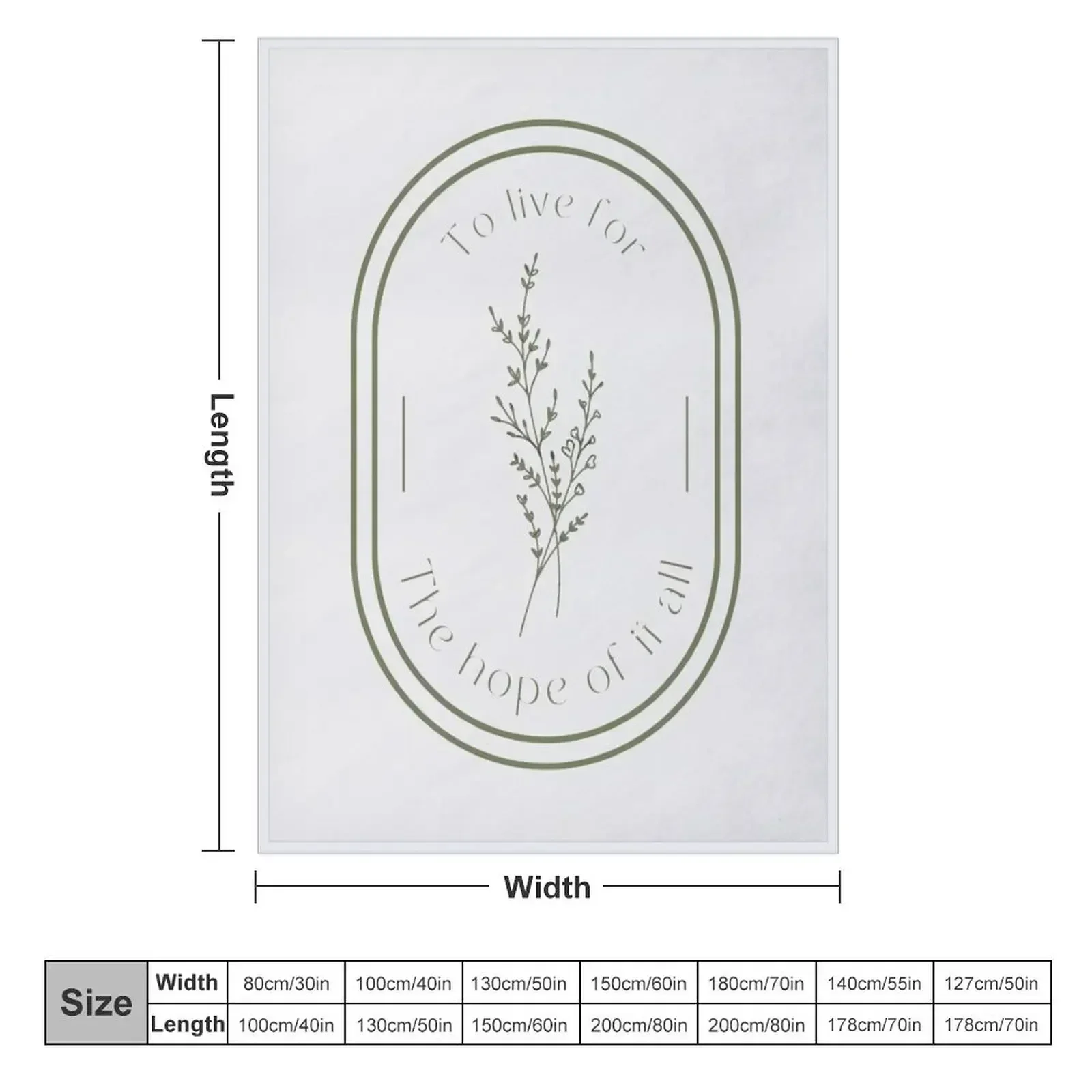 To live for the hope of it all Throw Blanket couch cozy soft plush fuzzy picnic outdoor blanket