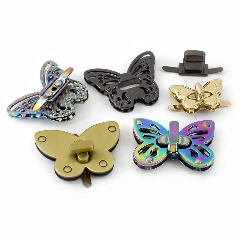 2/3/5Pcs Deepeel Metal Turn Twist Lock Clasp Handbag Purse Decorative Locks Buckles Leather Craft Bag Clasps Hardware Accessory