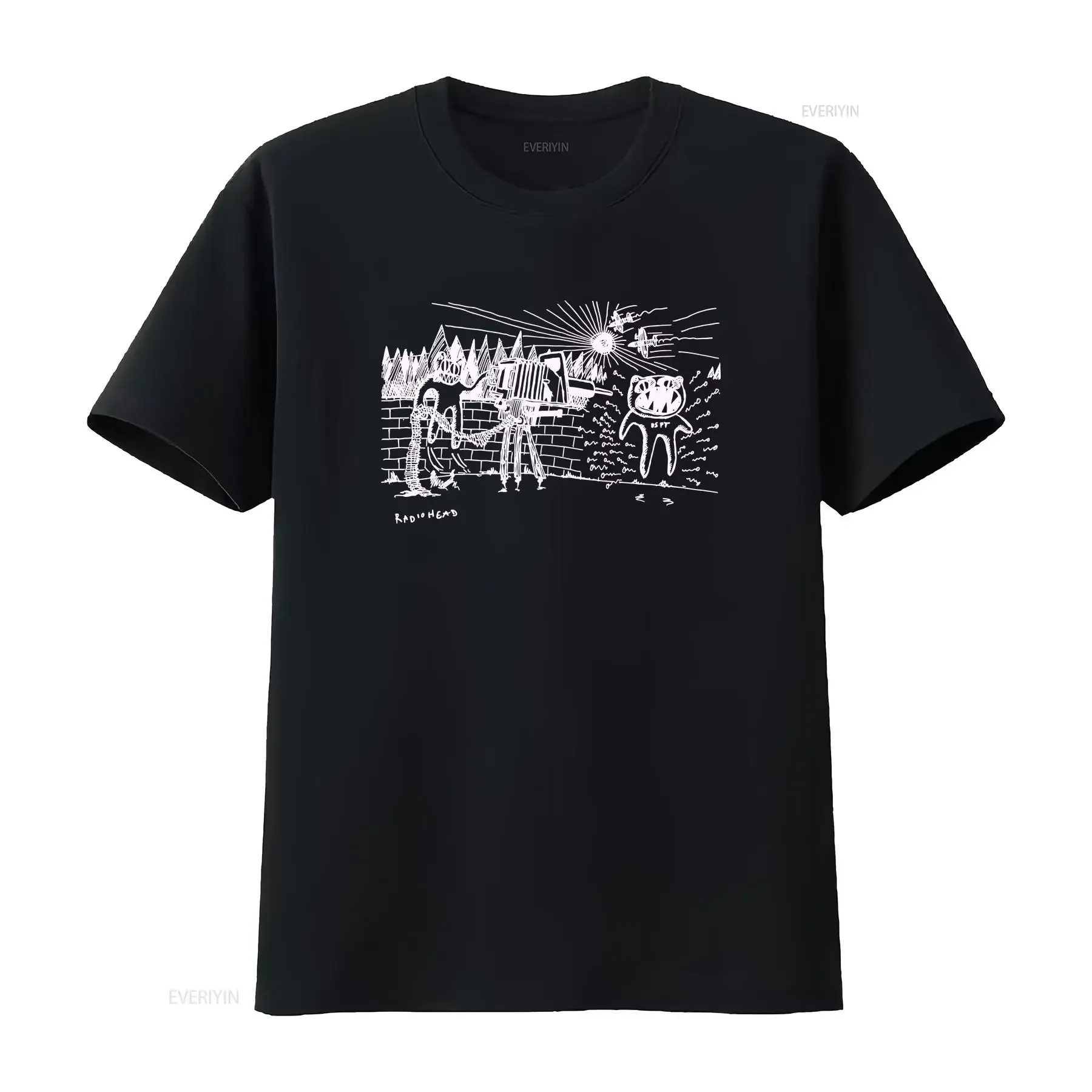 Vintage 90s RADIOOHEAD Des pot Bootleg T Shirt vintage Washed Stylish fashion Soft Casual designer clothes streetwear