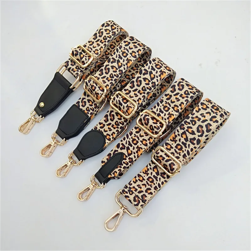 Women\'s Bag Strap with Leather Variety of Styles Accessories for Handbags New Leopard Shoulder Belt