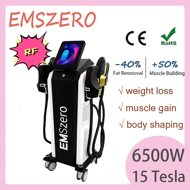 

EMSZERO 6500W 15 Tesla muscle stimulation machine reduces fat RF technology slimming machine non-invasive