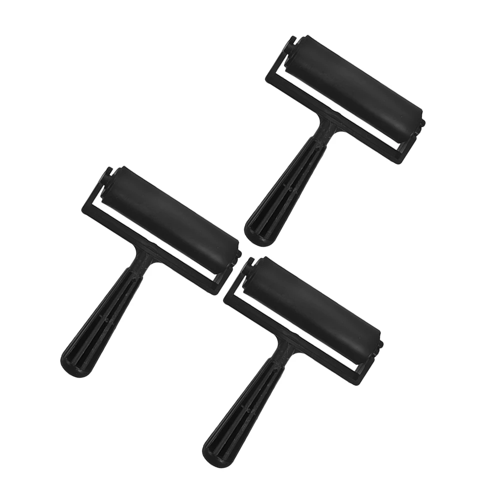 3 قطع بكرات عجلة دوارة لمستلزمات الطباعة الفنية الماسية، أسطوانة يدوية متعددة الوظائف للاستخدام على سطح أملس