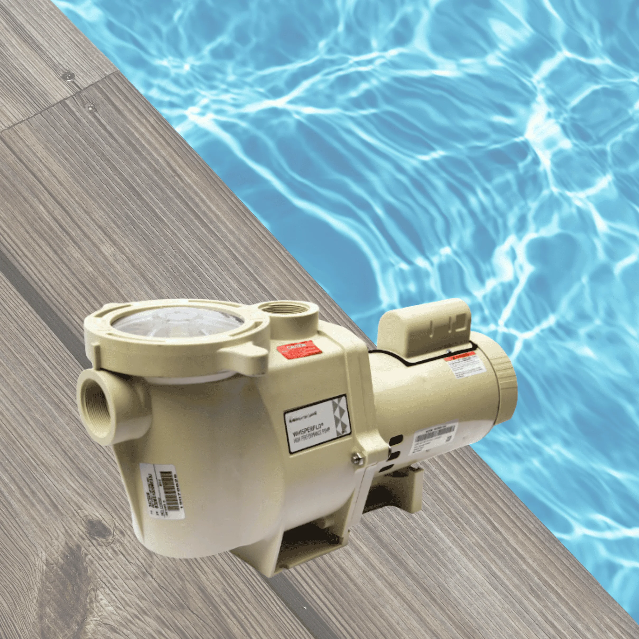 50Hz/60Hz IE3 Silent Motor Pool Pump, WhisperFlo High Performance White 1HP-3HP Swimming Pool Water Pump