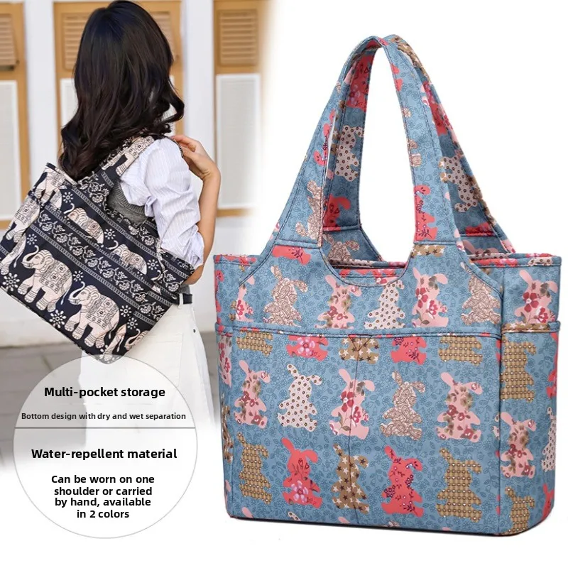 

Waterproof Ox Nylon Women's Handbag Casual Versatile Print Bag Single oulder Leisure Bag Trendy Korean Sle Spring 2025
