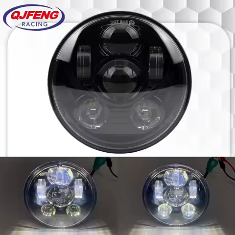Motocross Headlamp LED Headlight For Harley Sportster 883 XL883 Touring Electra Street Glide Road King Dirt Pit Bike Accessories