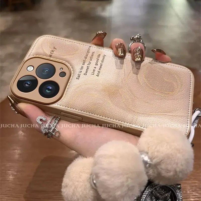 

Halo Camellia iPhone16 phone case iPhone14 advanced sense light luxury iPhone15pro niche iPhone13 simple