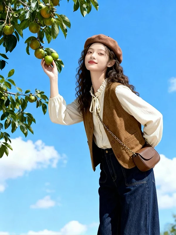 

Ele винтажная художественная майка с v-образным вырезом и v-образным вырезом, многослойные джинсы для похудения, комплект футболок для женщин, повседневная одежда