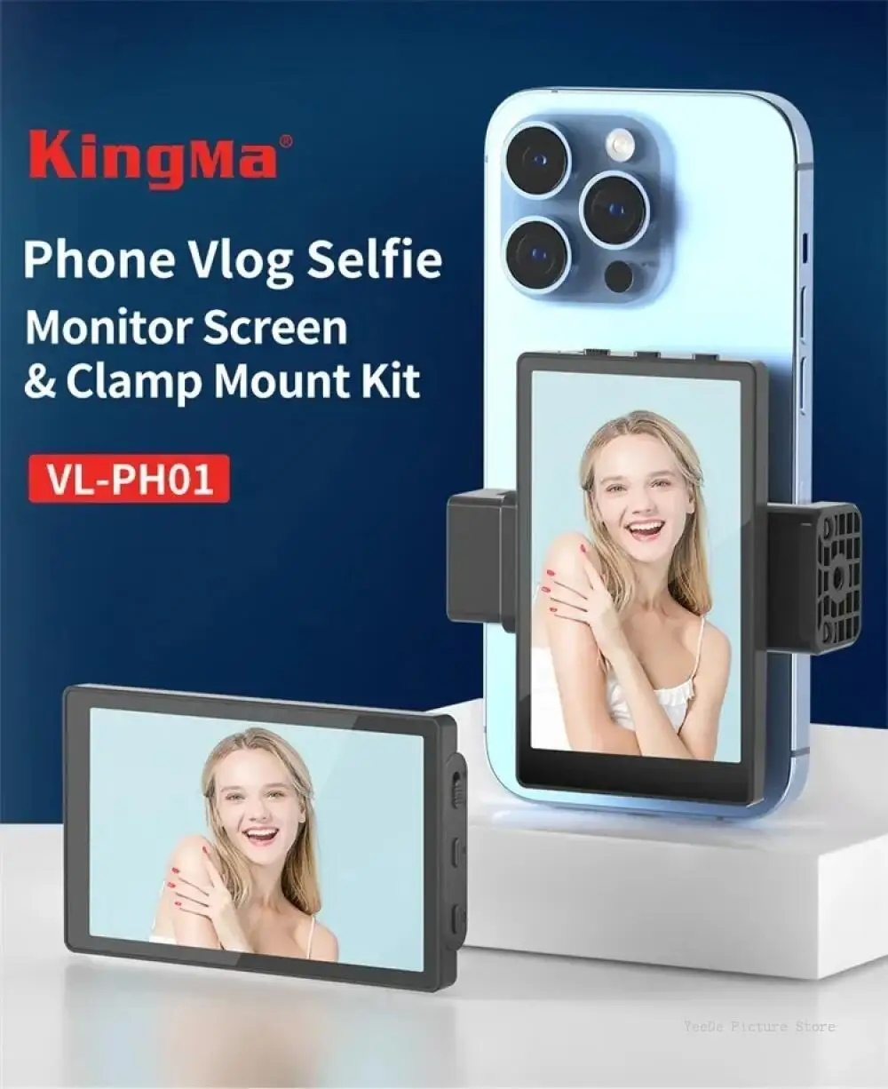 kingma-ph01-ph02-ecran-de-moniteur-pour-l'aide-de-la-camera-arriere-du-telephone-pour-smartphone-selfie-vlog-enregistrement-video-en-direct