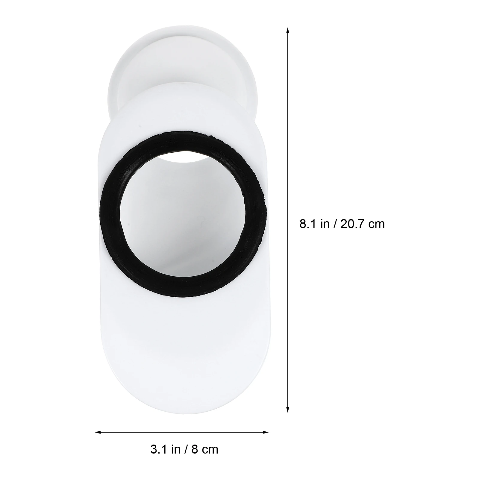 

Toilet 5-10cm Adjustable Drain Accessories Closestool Extender Kit White Fittings Plastic Durability Anti-Block Leakage