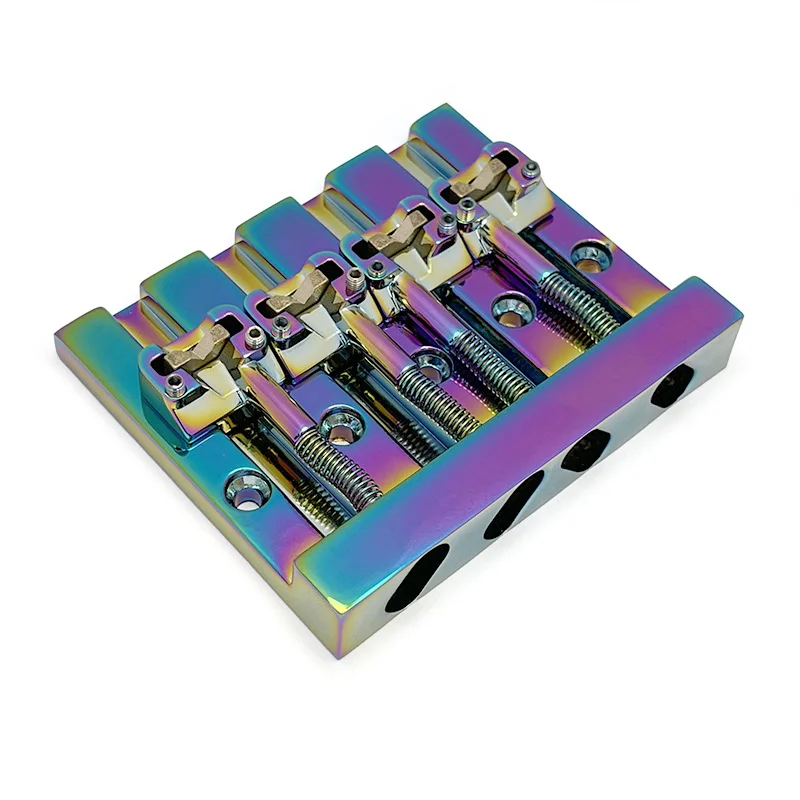 4 Stringed Bass Bridge Fixed Type Bass Bridge Base Vintage Exquisite Perforated String Bottom String Instrument Accessories